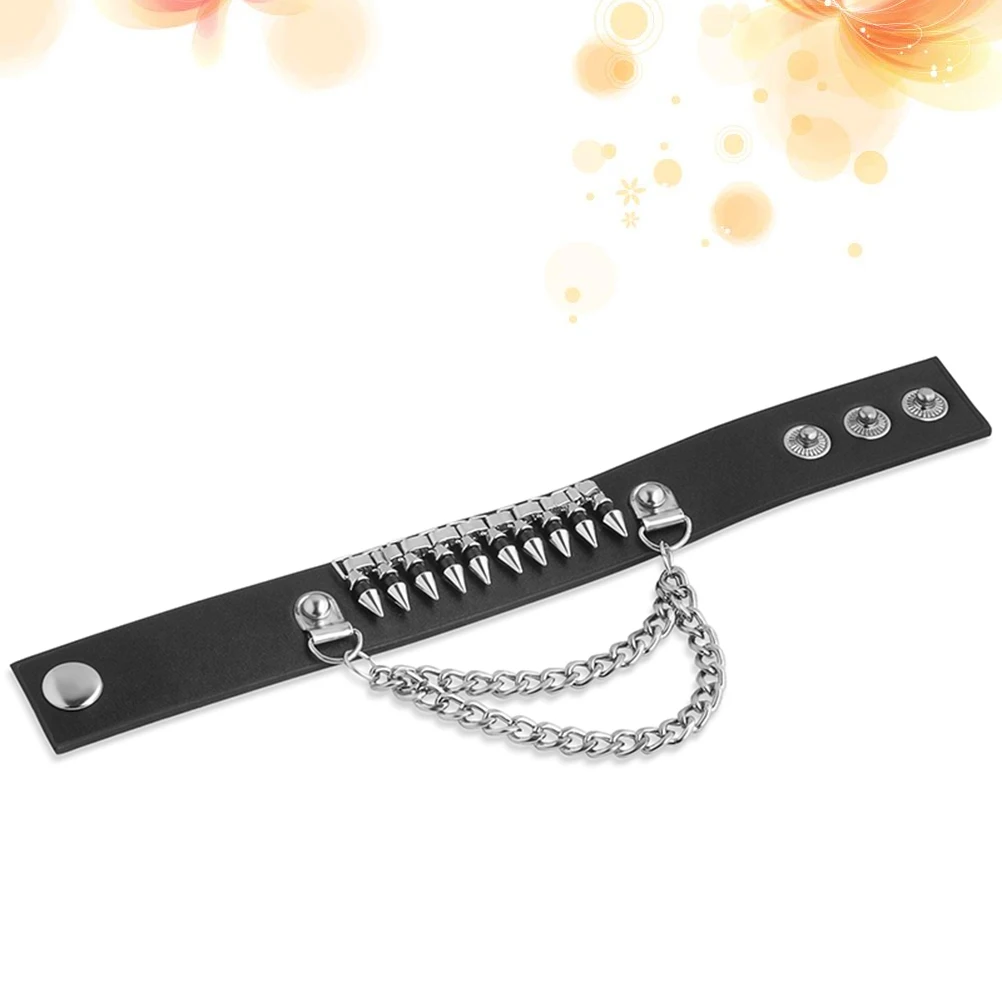 Men Bracelet Punk Style Chunky Cuff Vintage Tribal Studs Durable Metal Mens Womens Black Accessories Gift Fashion ()
Men Bracelet Punk Style Chunky Cuff Vintage Tribal Studs Durable Metal Mens Womens Black Accessories Gift Fashion ()