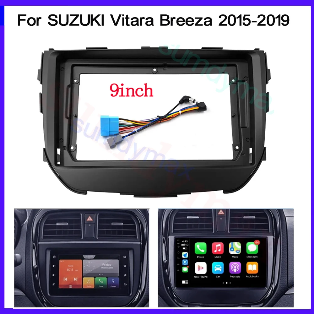 9" big screen 2Din Car Radio Fascia Frame For SUZUKI Vitara Breeza 2015-2019 Dash car audio Stereo Fitting Panel Frame
9" big screen 2Din Car Radio Fascia Frame For SUZUKI Vitara Breeza 2015-2019 Dash car audio Stereo Fitting Panel Frame