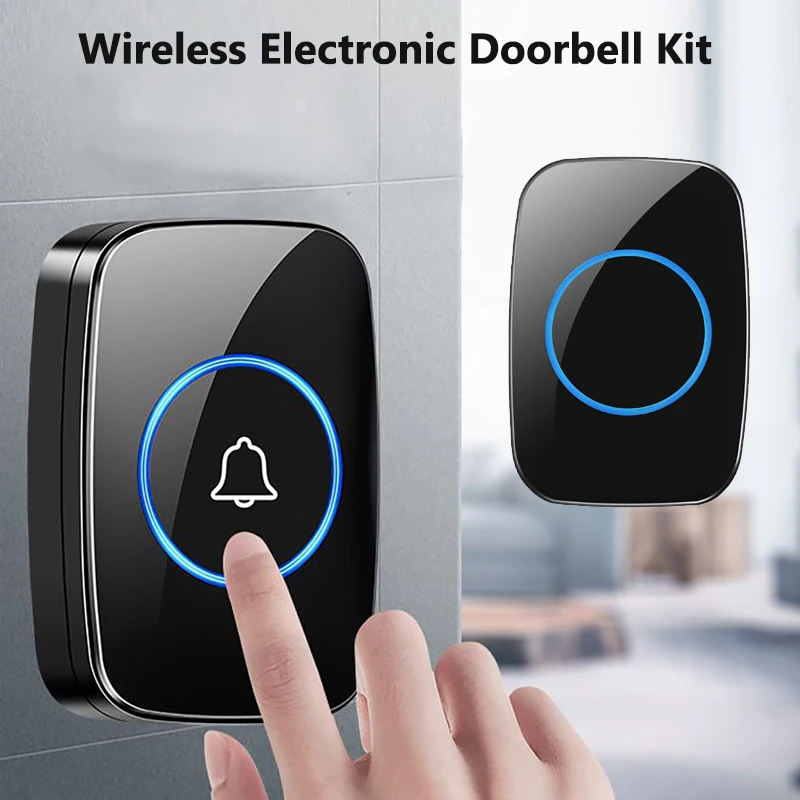 Wireless Doorbell Waterproof Smart Home Welcome Door Bell 300M Range 60Songs Intelligent Home Chime Bell Kit US/EU Plug
Wireless Doorbell Waterproof Smart Home Welcome Door Bell 300M Range 60Songs Intelligent Home Chime Bell Kit US/EU Plug
