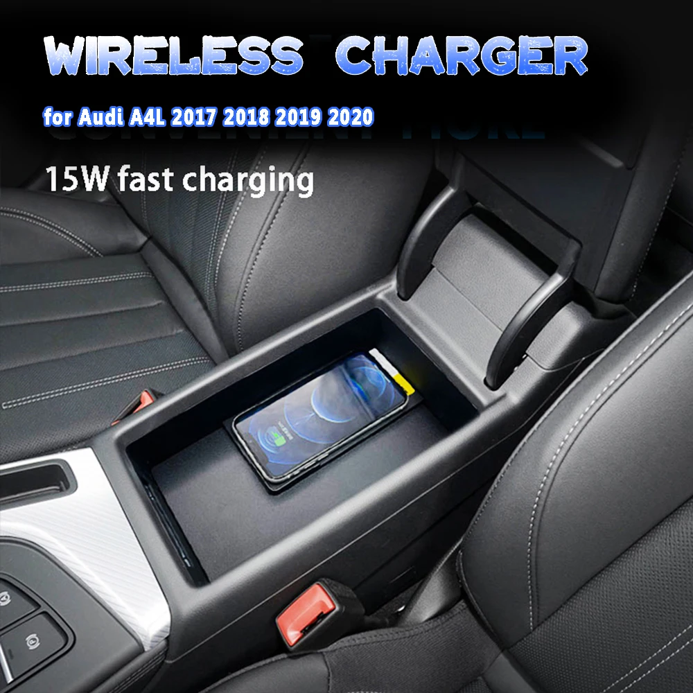 Wireless Charger For Audi A4L 2017-2020 QI Induction Smartphone 15W Fast Charging Board Pad Car Charging Pad Smart System for Ca
Wireless Charger For Audi A4L 2017-2020 QI Induction Smartphone 15W Fast Charging Board Pad Car Charging Pad Smart System for Ca