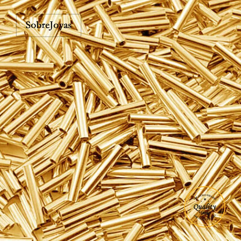 14K Gold Filled Tube Beads Straight Cut Tube Crimp Bead Spacer for Jewelry Making DIY Accessories Tarnish Resistant Findings
14K Gold Filled Tube Beads Straight Cut Tube Crimp Bead Spacer for Jewelry Making DIY Accessories Tarnish Resistant Findings