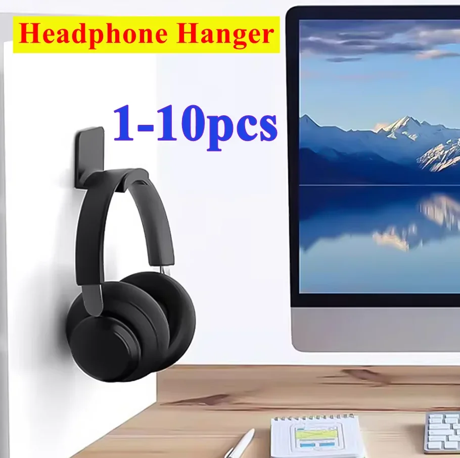 1-10PCS Universal Headphone Stand Adhesive Headset Hanger Wall Mount Holder for Easy Damage-Free Wall Desk Or PC Mounting
1-10PCS Universal Headphone Stand Adhesive Headset Hanger Wall Mount Holder for Easy Damage-Free Wall Desk Or PC Mounting