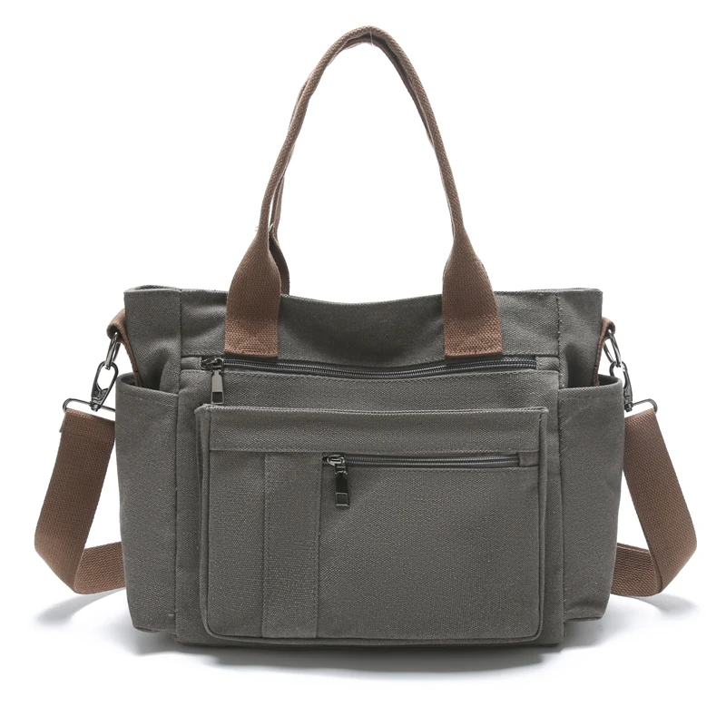Canvas Lightweight Handbag Student Handbag Shoulder Bag Large Capacity Solid Color Totes Shopper Bag Casual Female Crossbody Bag
Canvas Lightweight Handbag Student Handbag Shoulder Bag Large Capacity Solid Color Totes Shopper Bag Casual Female Crossbody Bag