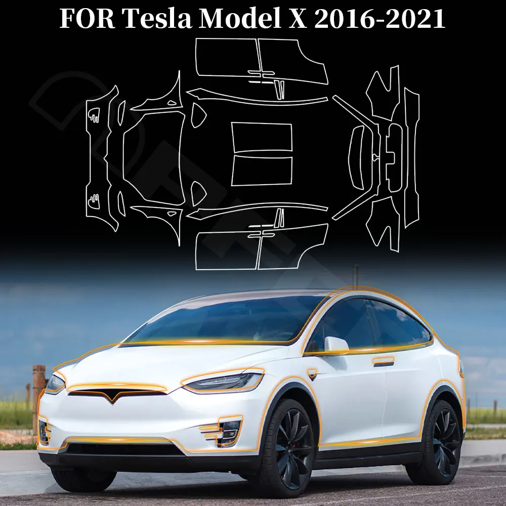 For Tesla Model X 2016-2021 Pre-Cut Paint Protection Film Car Clear Kit Sticker PPF TPU Transparent Body Accessories Styling
For Tesla Model X 2016-2021 Pre-Cut Paint Protection Film Car Clear Kit Sticker PPF TPU Transparent Body Accessories Styling
