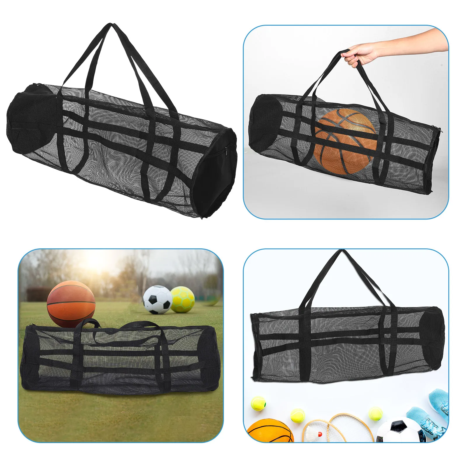 Large Capacity Basketball Soccer Storage Mesh Bag Durable Dual Strap Sports Duffle Bag Gym Fitness Gear Mesh Sports Ball Bags
Large Capacity Basketball Soccer Storage Mesh Bag Durable Dual Strap Sports Duffle Bag Gym Fitness Gear Mesh Sports Ball Bags