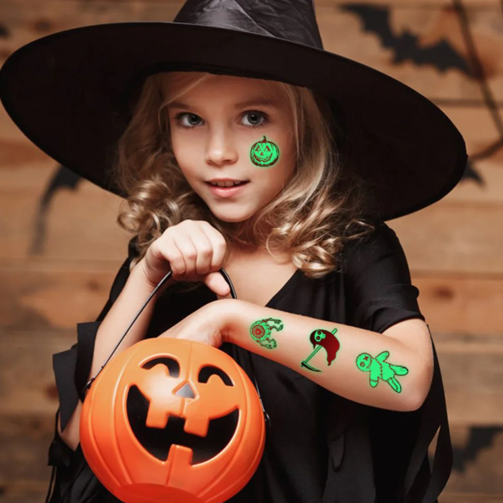 10Pcs/Set Cartoon Luminous Night Tattoo Stickers Waterproof Fake Tatoo Children Halloween Tattoo Body Art Glow in The Dark
10Pcs/Set Cartoon Luminous Night Tattoo Stickers Waterproof Fake Tatoo Children Halloween Tattoo Body Art Glow in The Dark
