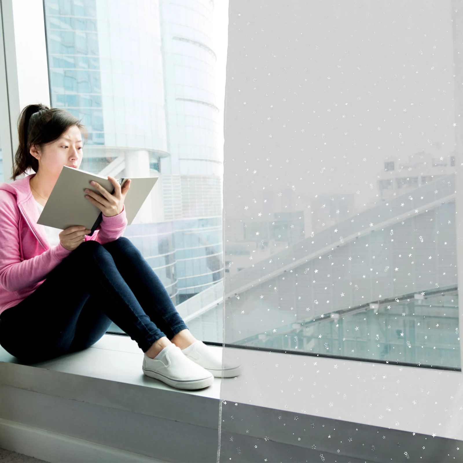 1pcs Sheer Curtains 100X200Cm Star Pattern Window Tulle For Bedroom Glitter Voile Panel Romantic Sparkle Curtains Room
1pcs Sheer Curtains 100X200Cm Star Pattern Window Tulle For Bedroom Glitter Voile Panel Romantic Sparkle Curtains Room