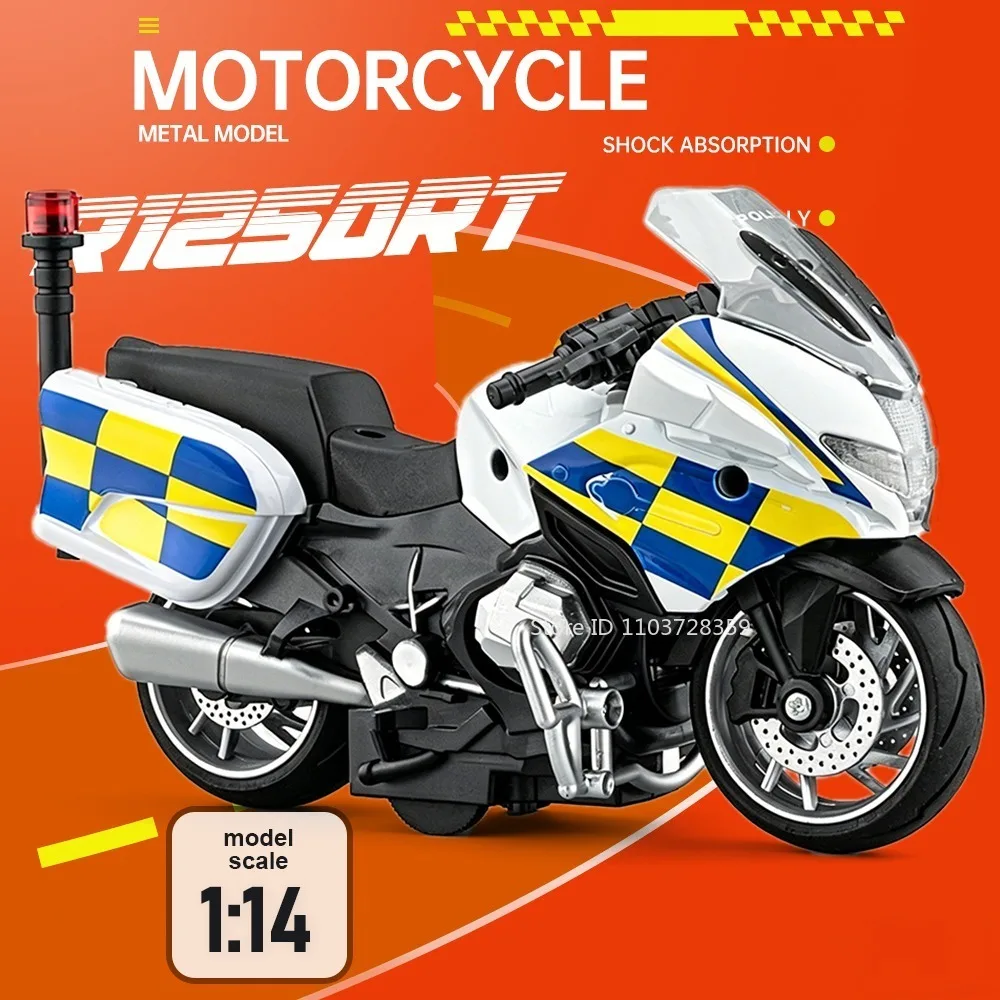 1:14 R1250RT R1250RT-P Model Toy Motorcycles Alloy Diecast Sound Light Shock Absorption Front Wheel Steering Ornament Motorbikes
1:14 R1250RT R1250RT-P Model Toy Motorcycles Alloy Diecast Sound Light Shock Absorption Front Wheel Steering Ornament Motorbikes