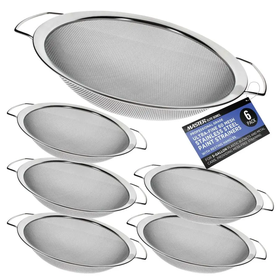 Фильтр для краски Elite из нержавеющей стали с 60 сетками, 6 шт. подходит для банок с краской объемом длиной 5 галлонов, фильтры для сливок удаляет мусор, части
Фильтр для краски Elite из нержавеющей стали с 60 сетками, 6 шт. подходит для банок с краской объемом длиной 5 галлонов, фильтры для сливок удаляет мусор, части