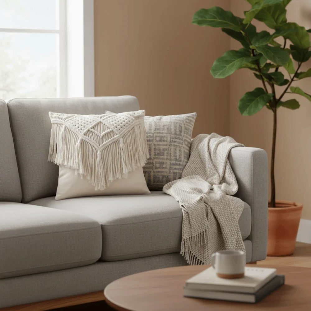 Hand-woven Bohemian Macrame Pillow Cover Pastoral with Tassel Knitted Pillow Case Square Washable Sofa Cushion Cover Cafe
Hand-woven Bohemian Macrame Pillow Cover Pastoral with Tassel Knitted Pillow Case Square Washable Sofa Cushion Cover Cafe