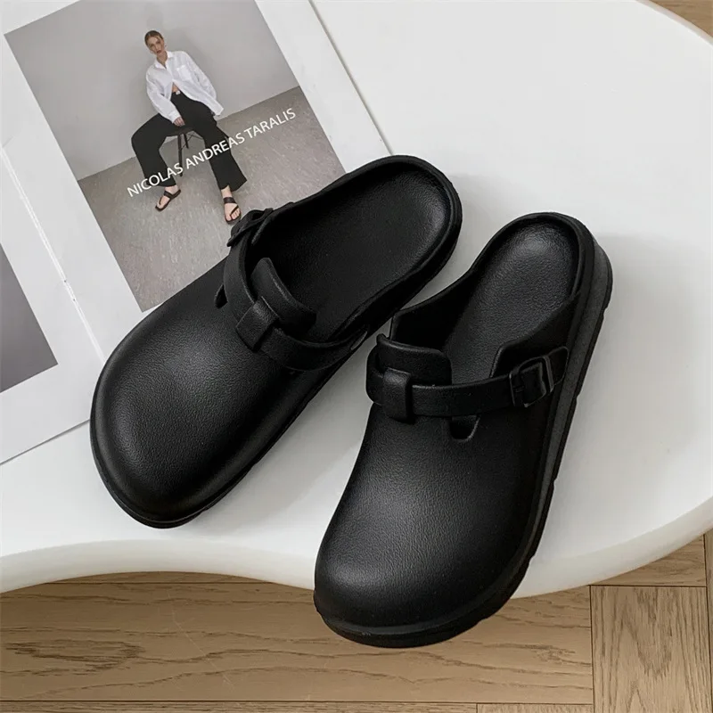 Women's New Soft-soled Sandals Indoor Wear Thick-soled Half-slippers Outdoor Comfortable and Loose Beach Sandals
Women's New Soft-soled Sandals Indoor Wear Thick-soled Half-slippers Outdoor Comfortable and Loose Beach Sandals