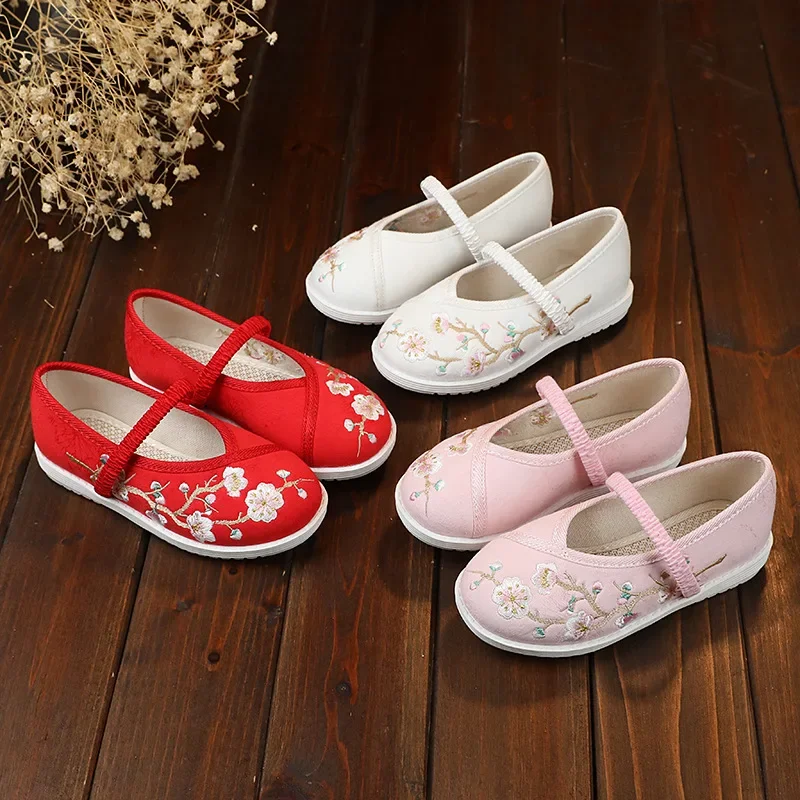 Chinese Style Girls Embroidered Shoes for Dance Perform Fashion National Kids Princess Hanfu Flat Shoes Soft Kids Causal Shoes
Chinese Style Girls Embroidered Shoes for Dance Perform Fashion National Kids Princess Hanfu Flat Shoes Soft Kids Causal Shoes