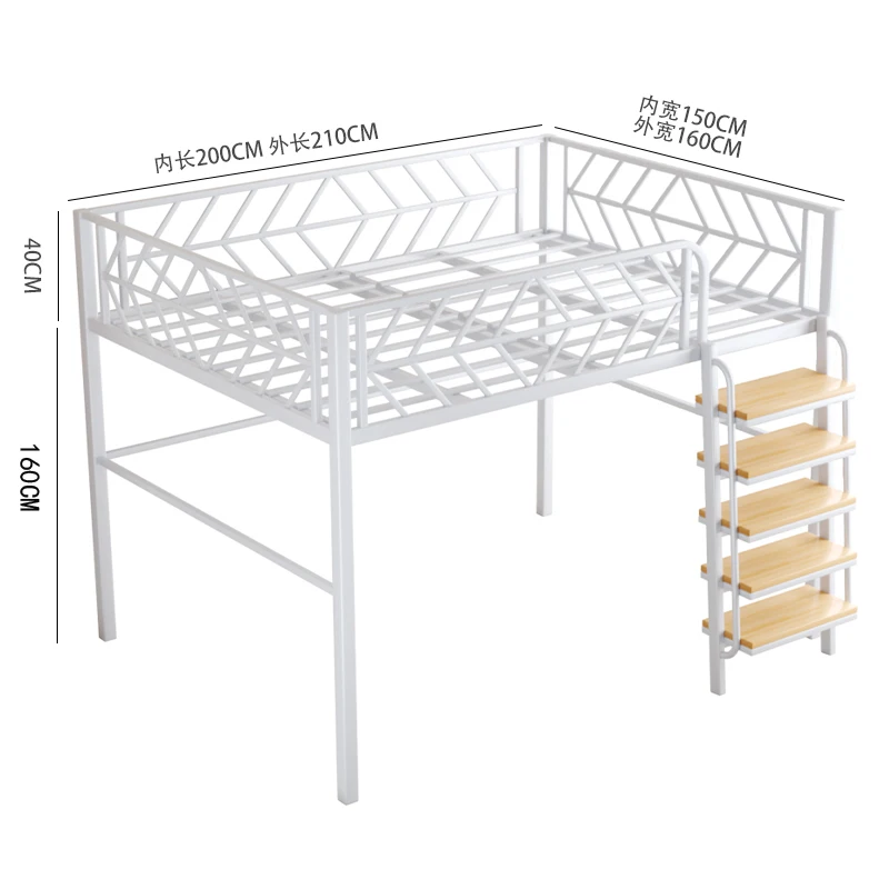 Wrought iron bed Small apartment loft Space saving bunk Duplex elevated Adult bunk iron frame
Wrought iron bed Small apartment loft Space saving bunk Duplex elevated Adult bunk iron frame