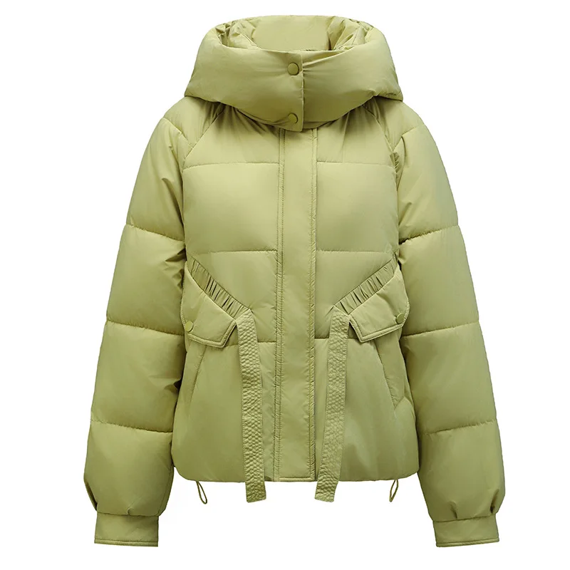 Beltes Lady's Winter Quilted Jacket Geometric Print Ruffled Windproof Hooded Quilted Jacket For Women Minimalsit Female's Coat
Beltes Lady's Winter Quilted Jacket Geometric Print Ruffled Windproof Hooded Quilted Jacket For Women Minimalsit Female's Coat