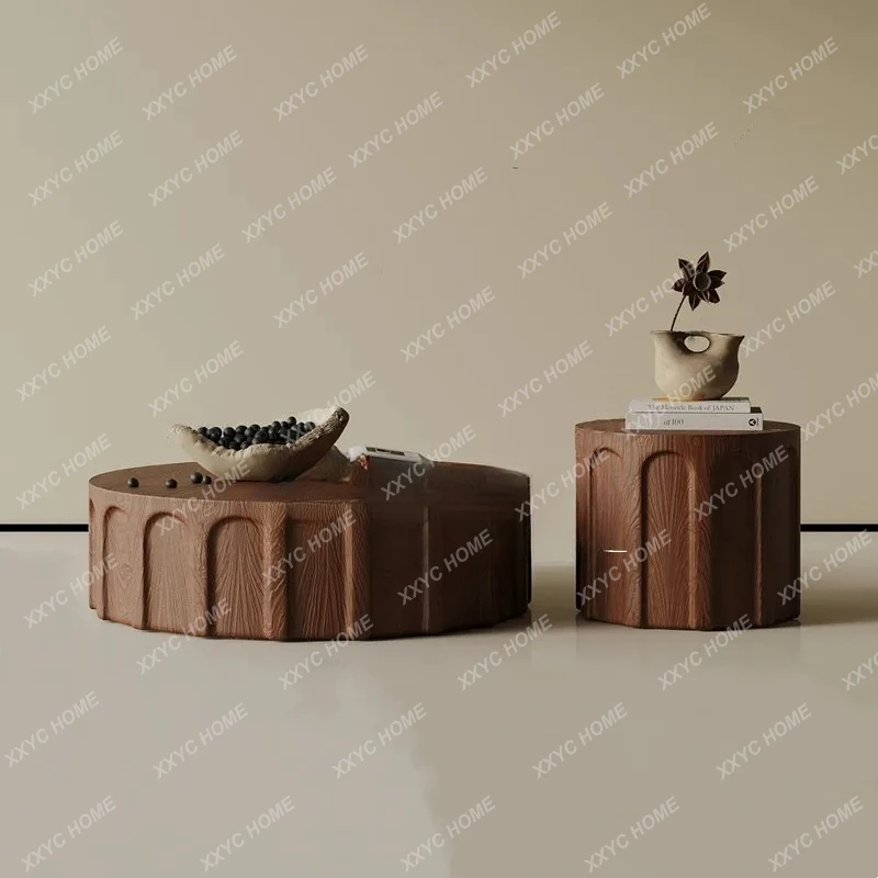 B567 Medieval wabi-sandy wind solid wood coffee table B & B clubhouse round child and mother high and low coffee table combinati
B567 Medieval wabi-sandy wind solid wood coffee table B & B clubhouse round child and mother high and low coffee table combinati