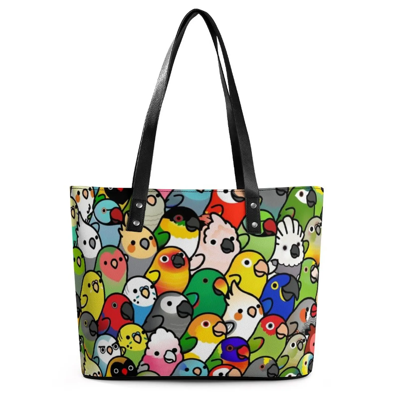 Colorful Parrot Handbags Female Everybirdy Tote Bag Kawaii Beach Shoulder Bag Top-Handle Designer PU Leather Shopping Bags
Colorful Parrot Handbags Female Everybirdy Tote Bag Kawaii Beach Shoulder Bag Top-Handle Designer PU Leather Shopping Bags