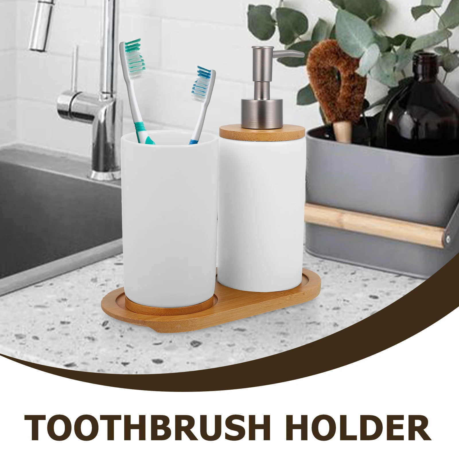 Stylish White Ceramic Bathroom Accessory Set 350Ml Toothbrush Cup 430Ml Lotion Dispenser Vanity Countertop Organizer Essentials
Stylish White Ceramic Bathroom Accessory Set 350Ml Toothbrush Cup 430Ml Lotion Dispenser Vanity Countertop Organizer Essentials