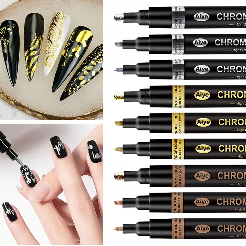3-pack of Mirror Metal Chrome-plated Pens Gold Silver and Copper Paint Pens DIY Plastic Model Nail Art Metal Highlight Pens
3-pack of Mirror Metal Chrome-plated Pens Gold Silver and Copper Paint Pens DIY Plastic Model Nail Art Metal Highlight Pens