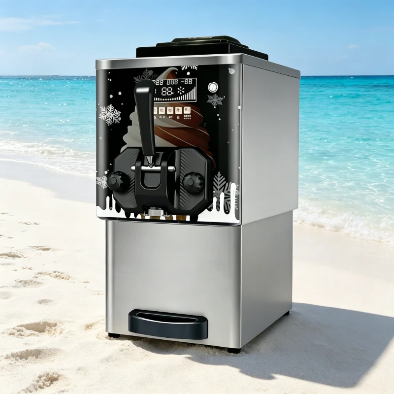 Desktop Commercial Soft Ice Cream Machine Fast Output Ice Cream Maker for Market Stall
Desktop Commercial Soft Ice Cream Machine Fast Output Ice Cream Maker for Market Stall