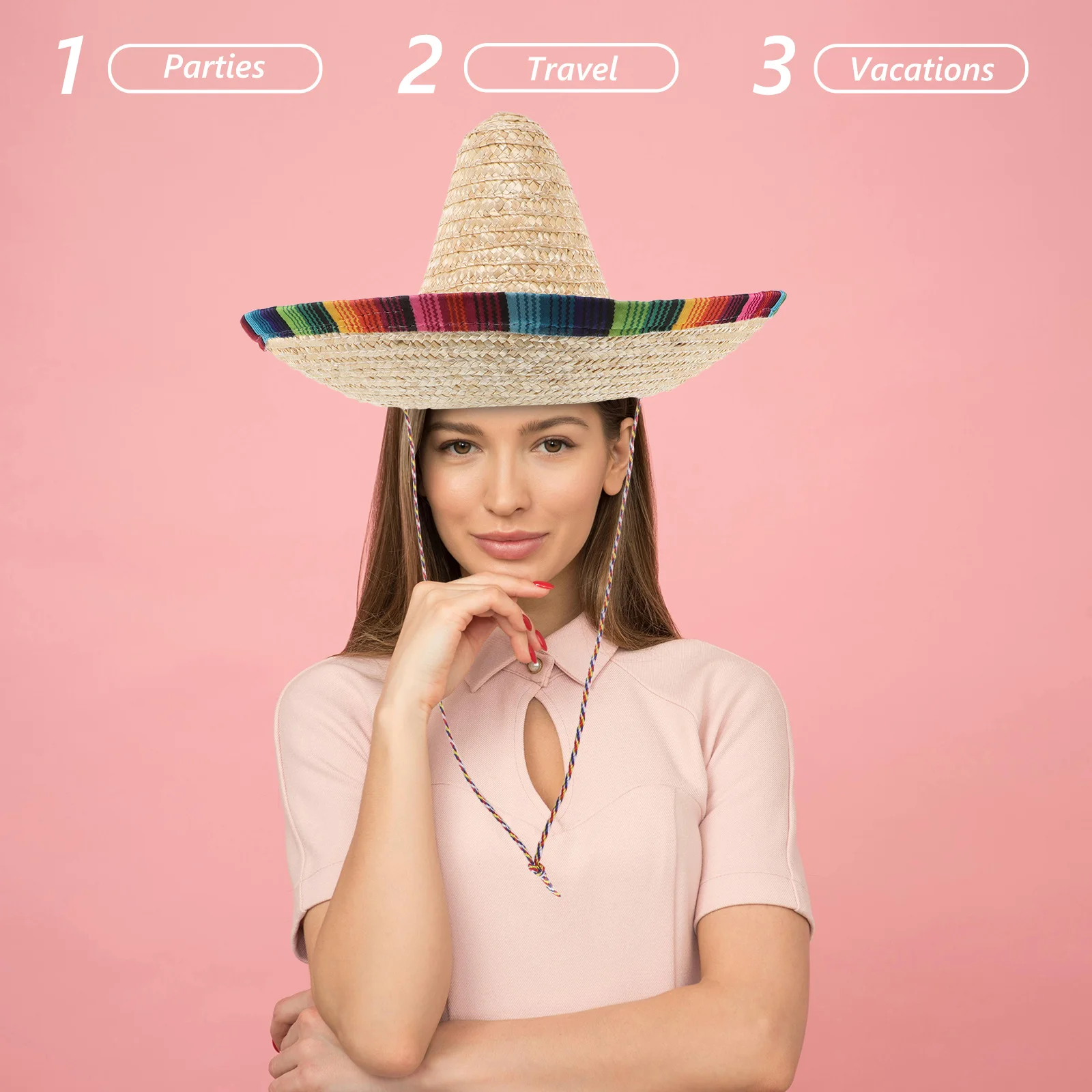 Mexican Hats For Adults Sombrero Hat 43 Cm Diameter Beige Fiesta Straw Hat Lightweight Carnival Party Accessory
Mexican Hats For Adults Sombrero Hat 43 Cm Diameter Beige Fiesta Straw Hat Lightweight Carnival Party Accessory