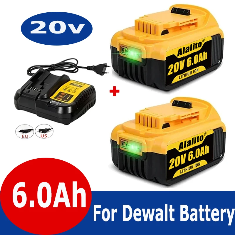 Genuine 18V/20 Volt MAX 6.0Ah DCB200 Replacement Li-ion Battery for DeWalt DCB205 DCB201 DCB203 Power Tool Batteries
Genuine 18V/20 Volt MAX 6.0Ah DCB200 Replacement Li-ion Battery for DeWalt DCB205 DCB201 DCB203 Power Tool Batteries