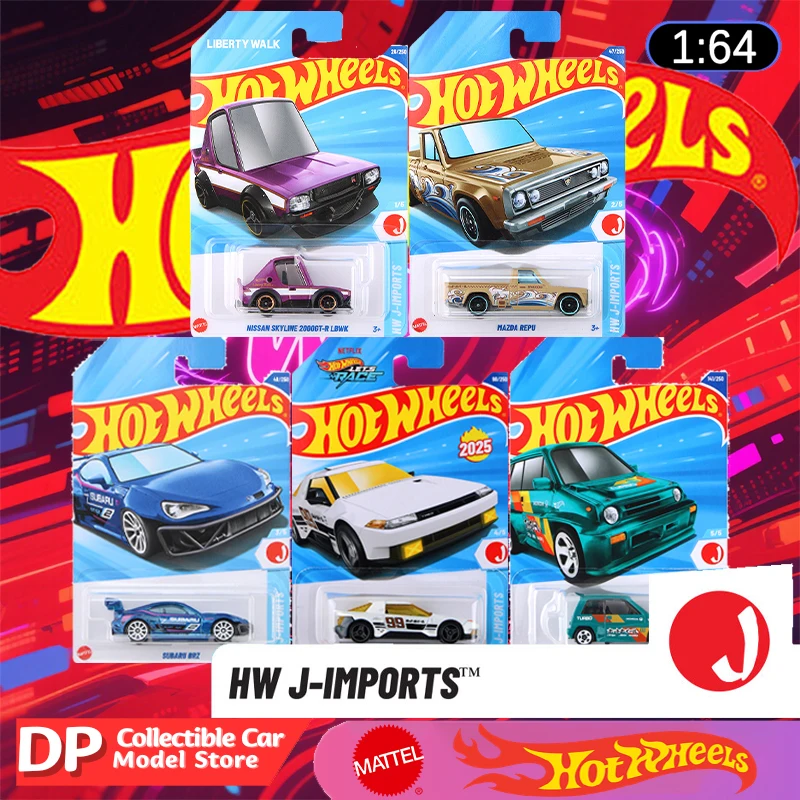 Hot Wheels J-Imports 2025 Series Street Legends Nissan Skyline Mazda Subaru Honda Treasure Hunt Die-Cast Vehicle Model Car Toys
Hot Wheels J-Imports 2025 Series Street Legends Nissan Skyline Mazda Subaru Honda Treasure Hunt Die-Cast Vehicle Model Car Toys