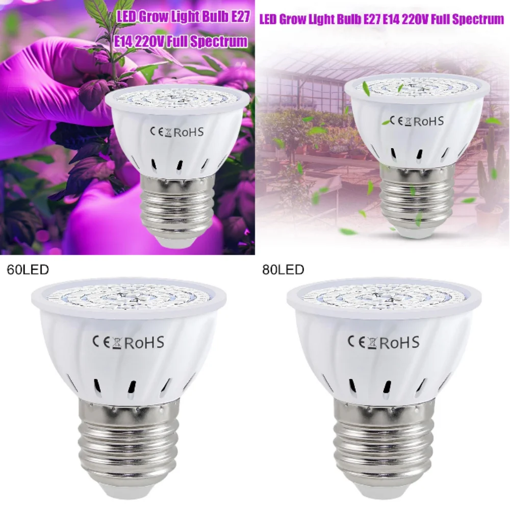 E27 LED Grow Light Bulb Full Spectrum GU10 Spotlights MR16 Hydroponics Flower Vegetable Cultivation Plant Lamp 60/80 LED 1/2pcs
E27 LED Grow Light Bulb Full Spectrum GU10 Spotlights MR16 Hydroponics Flower Vegetable Cultivation Plant Lamp 60/80 LED 1/2pcs