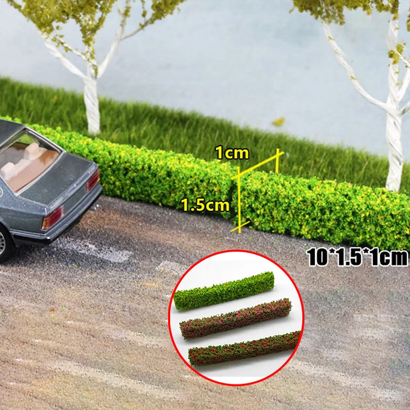 Miniature Shrub Strips Green Belt Groups Bush Model Artificial Static Grass Fence Plant Building Railway Train Garden Decoration
Miniature Shrub Strips Green Belt Groups Bush Model Artificial Static Grass Fence Plant Building Railway Train Garden Decoration