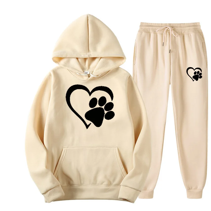 Men's and women's fashion hoodie two-piece autumn and winter love pullover hoodie sports suit casual sportswear
Men's and women's fashion hoodie two-piece autumn and winter love pullover hoodie sports suit casual sportswear