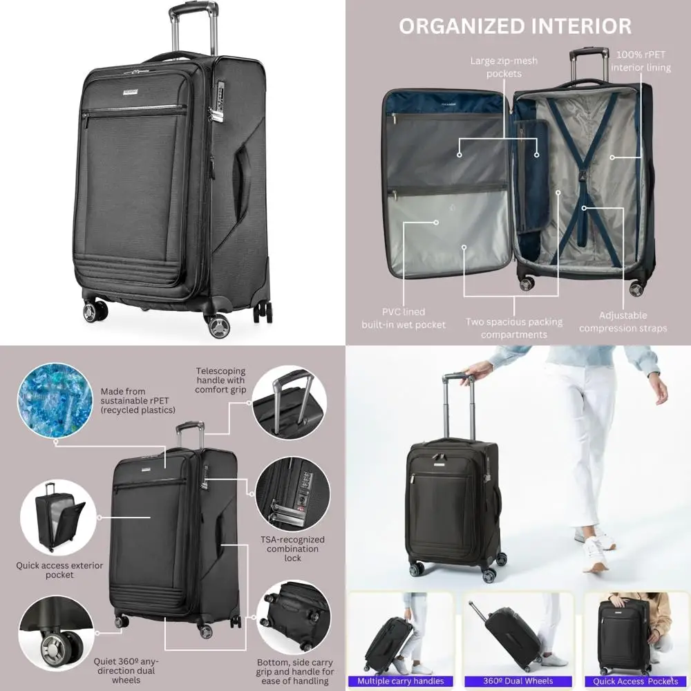 Экологичный средний зарегистрированный чемодан, изготовленный из 100% переработанного ПЭТ, легкий и устойчивый для любителей путешествий.
Экологичный средний зарегистрированный чемодан, изготовленный из 100% переработанного ПЭТ, легкий и устойчивый для любителей путешествий.