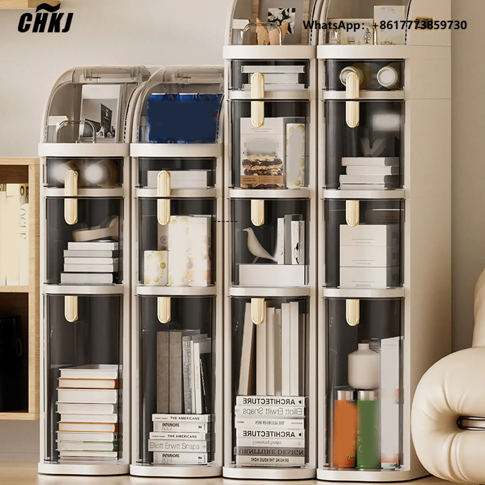 CHKJ Narrow Storage Cabinet Multifunctional Waterproof Container With Drawers And Casters For Kitchen Bathroom