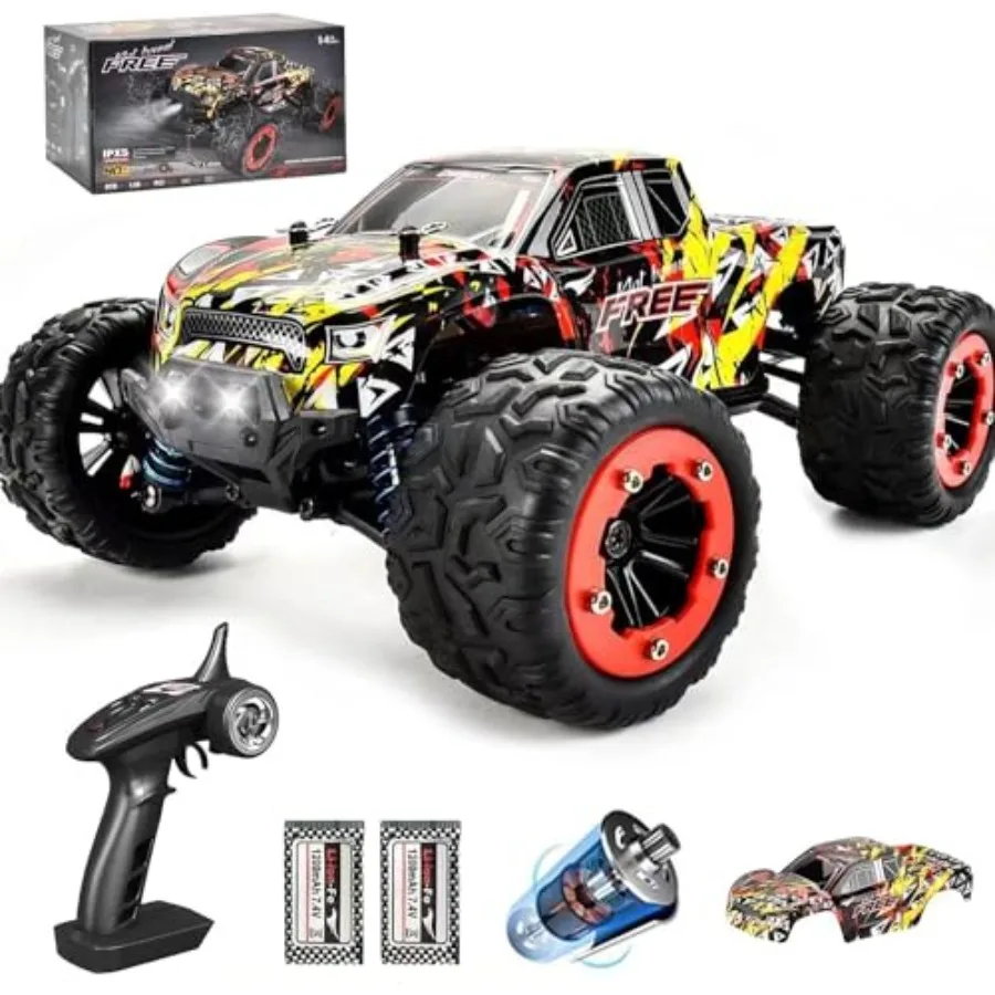 1:18 Scale 40+km/h High Speed Remote Control Car, 4x4 Waterproof Off Road RC Cars, Fast 2.4GHz All Terrain Toy Trucks Gifts for
1:18 Scale 40+km/h High Speed Remote Control Car, 4x4 Waterproof Off Road RC Cars, Fast 2.4GHz All Terrain Toy Trucks Gifts for