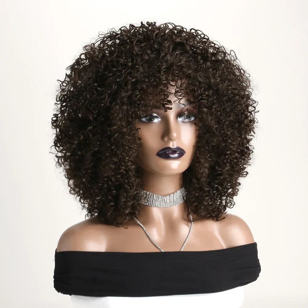 Synthetic Curly Afro Puff Wig Short Fluffy Heat Resistant Fiber Wig for Party Cosplay Daily Wear Women Fashion Style
Synthetic Curly Afro Puff Wig Short Fluffy Heat Resistant Fiber Wig for Party Cosplay Daily Wear Women Fashion Style