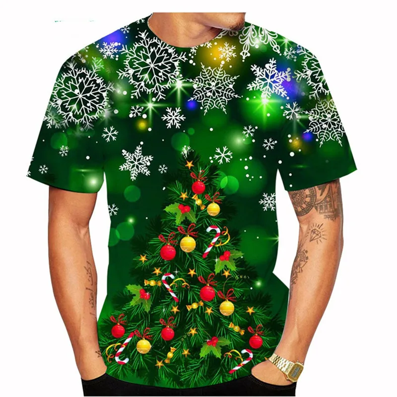 Christmas Tree Pattern Men's Street T-Shirts Short Sleeve 3d Printed Male Christmas Dress Up T Shirt 6XL Plus Size Casual Tops
Christmas Tree Pattern Men's Street T-Shirts Short Sleeve 3d Printed Male Christmas Dress Up T Shirt 6XL Plus Size Casual Tops