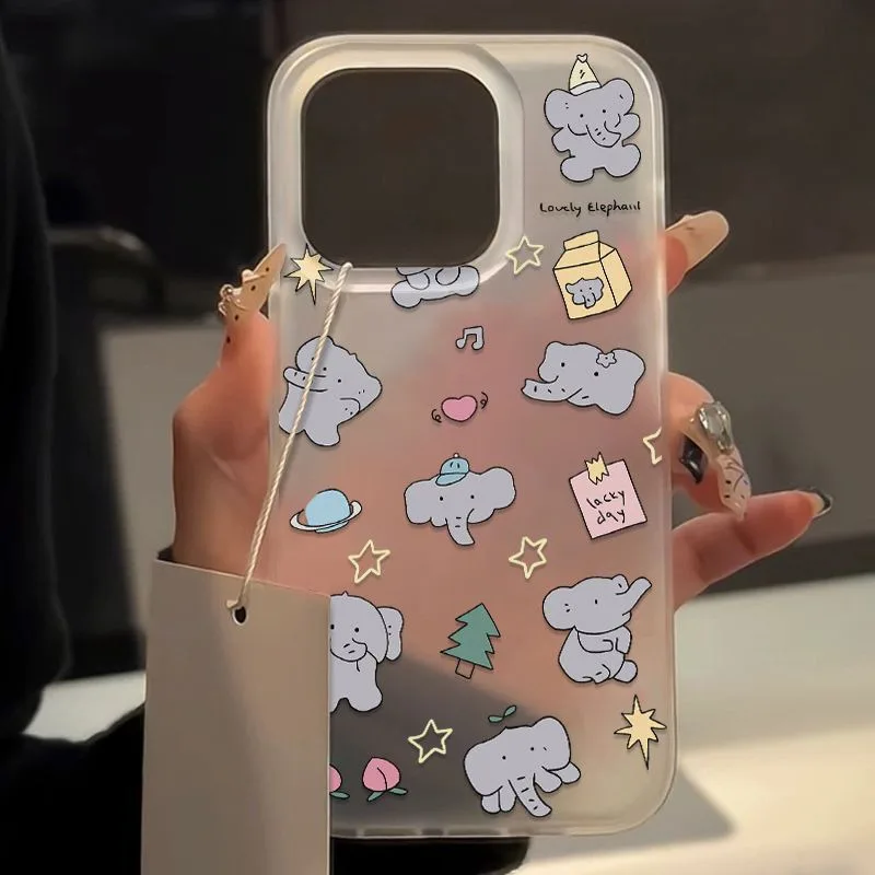 Чехол для телефона для iPhone 16, 15, 14, 13, 12, 11, 8 7 X XS XR Pro Max Plus INS, мультяшные звезды, слон, принт, матовый прозрачный защитный чехол
Чехол для телефона для iPhone 16, 15, 14, 13, 12, 11, 8 7 X XS XR Pro Max Plus INS, мультяшные звезды, слон, принт, матовый прозрачный защитный чехол