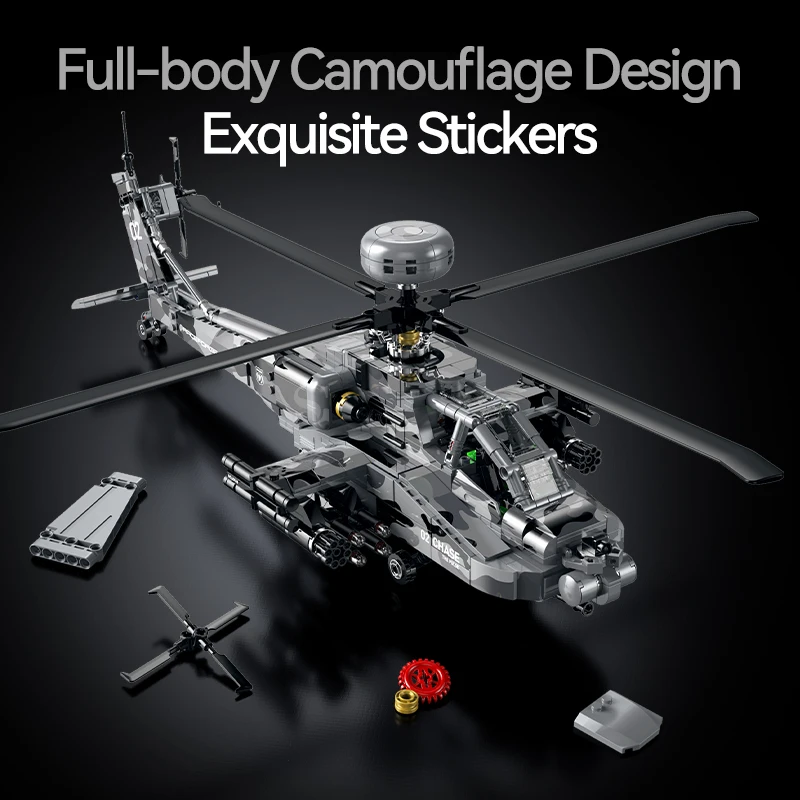 GULY 60549 Military Helicopter Model Building Block 1116pcs City Army Airplane Assembly Model DIY Bricks Toy for Boys Adult Gift
GULY 60549 Military Helicopter Model Building Block 1116pcs City Army Airplane Assembly Model DIY Bricks Toy for Boys Adult Gift