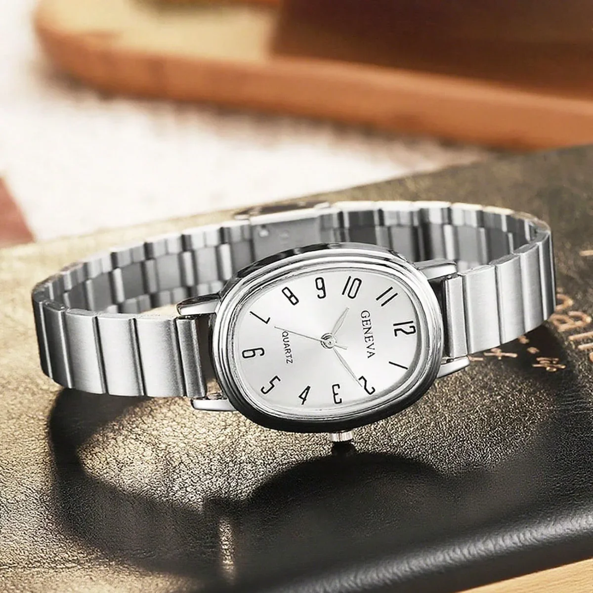 6pcs/Set-Elegant Women's Oval Quartz Watch Set, Suitable for Bracelets, Necklaces, Rings, Earrings, Fashionable Gift Choices
6pcs/Set-Elegant Women's Oval Quartz Watch Set, Suitable for Bracelets, Necklaces, Rings, Earrings, Fashionable Gift Choices