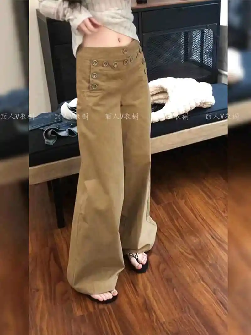 Y2K Khaki Lace Women Jeans High Waist Fashion American Vintage Streetwear Wide Leg Jean Female Denim Trouser Baggy Denim Pants
Y2K Khaki Lace Women Jeans High Waist Fashion American Vintage Streetwear Wide Leg Jean Female Denim Trouser Baggy Denim Pants