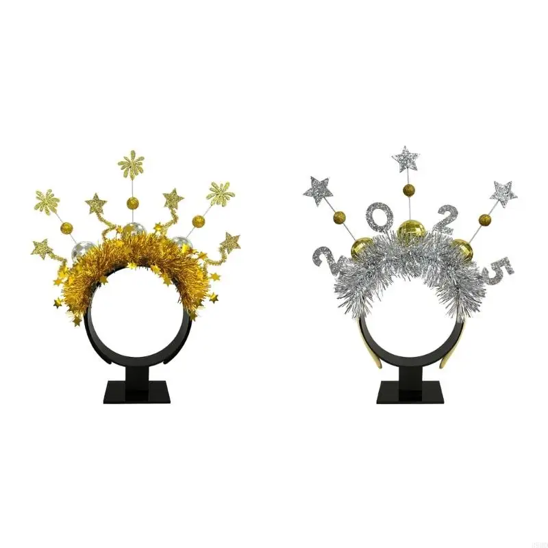 652F 2025 New Year Eve Headband Glittering Hairband Christmas Party Hairhoop Holiday Hairhoop for Festival Gathering
652F 2025 New Year Eve Headband Glittering Hairband Christmas Party Hairhoop Holiday Hairhoop for Festival Gathering