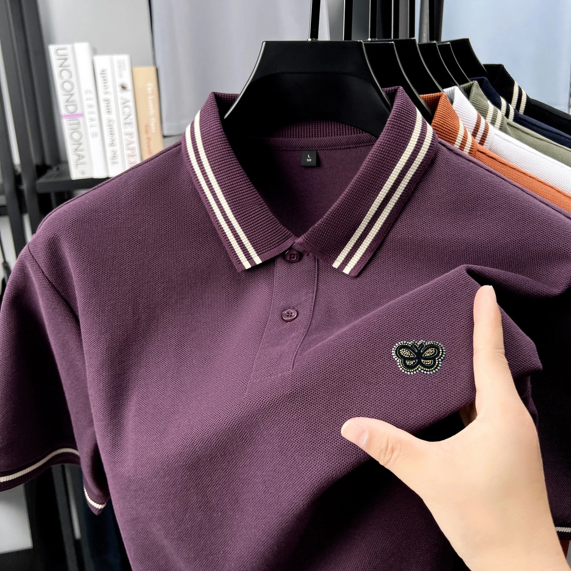 100% Чистый хлопок Высококлассный бренд мужская Короткие рукава Рубашка Polo летняя мода новая оригинальная Бабочка Значок гольф Отдых Коммерческий футболка
100% Чистый хлопок Высококлассный бренд мужская Короткие рукава Рубашка Polo летняя мода новая оригинальная Бабочка Значок гольф Отдых Коммерческий футболка