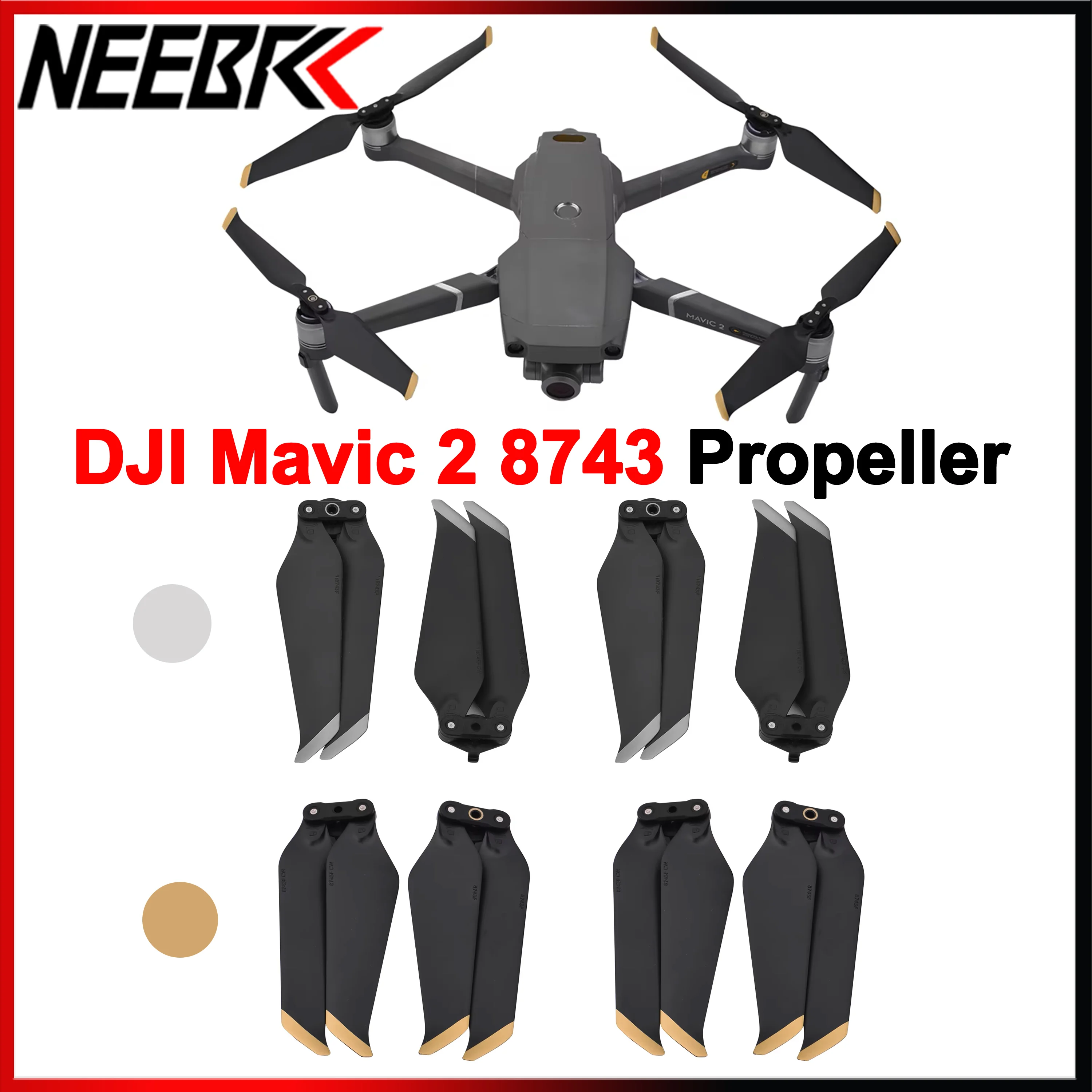 4/8pcs 8743 Propeller Low-Noise Props for DJI Mavic 2 Pro Zoom Quick-Release Folding Blade Noise Reduction Prop Drone Accessory
4/8pcs 8743 Propeller Low-Noise Props for DJI Mavic 2 Pro Zoom Quick-Release Folding Blade Noise Reduction Prop Drone Accessory