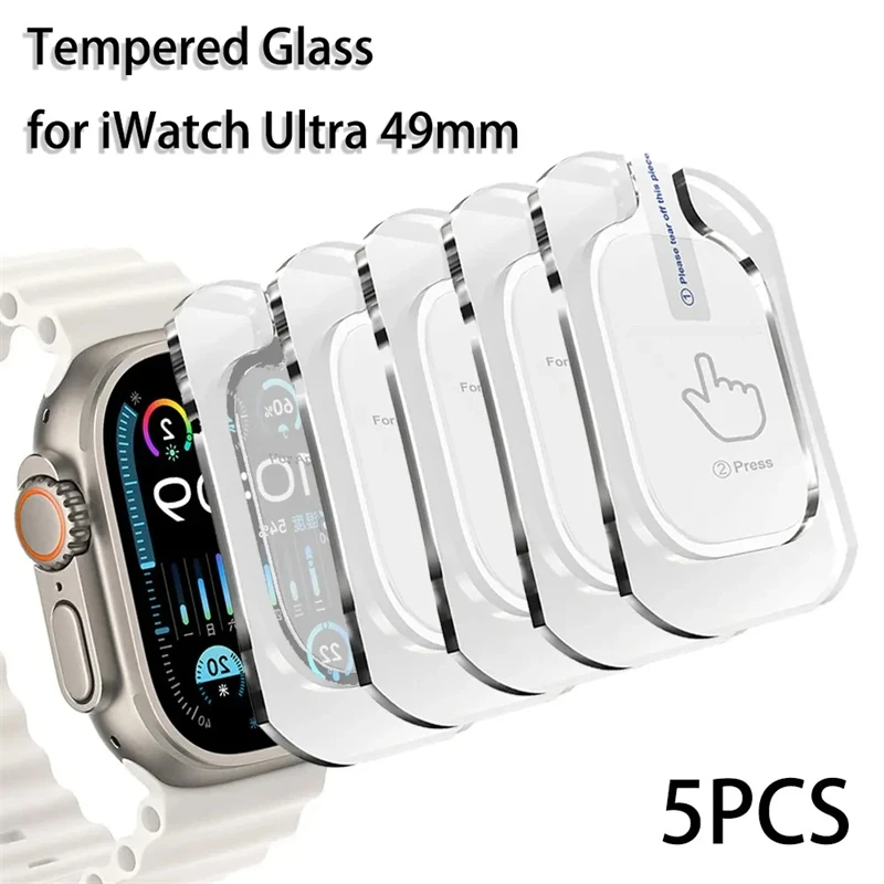 5 шт. закаленное стекло для Apple Watch Ultra 2 49 мм, защита от царапин, защита экрана iWatch Ultra Seconds, установка, защита 2030
5 шт. закаленное стекло для Apple Watch Ultra 2 49 мм, защита от царапин, защита экрана iWatch Ultra Seconds, установка, защита 2030