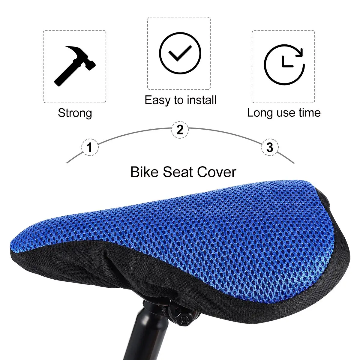 Bike Saddle Cover Mesh Sponge Cushion Kids Small Gift Outdoor Riding Accessories Lightweight Durable Elastic Fit Most Saddles
Bike Saddle Cover Mesh Sponge Cushion Kids Small Gift Outdoor Riding Accessories Lightweight Durable Elastic Fit Most Saddles