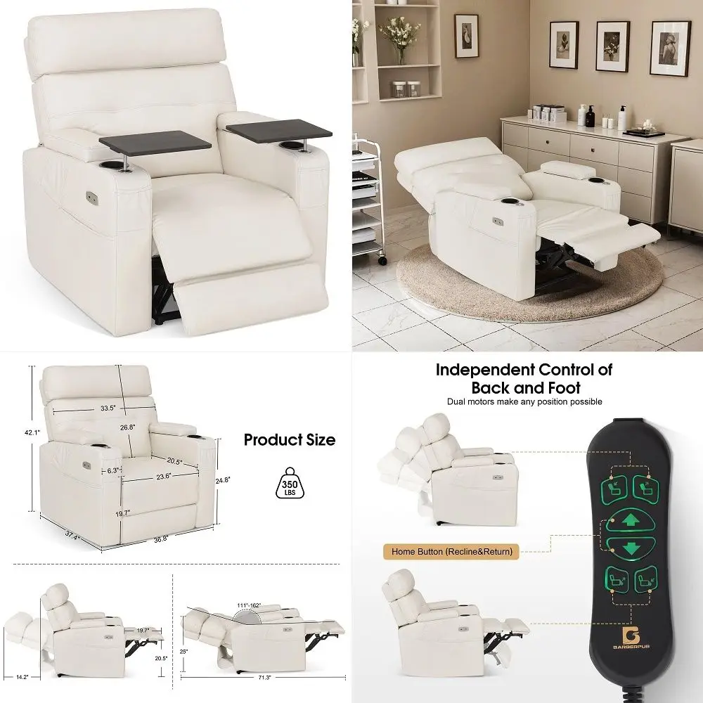 Beauty Salon Chair with Lumbar Support, Adjustable Height, Swivel Reclining Esthetician Chair for Facial, Massage, Eyelash Exte
Beauty Salon Chair with Lumbar Support, Adjustable Height, Swivel Reclining Esthetician Chair for Facial, Massage, Eyelash Exte
