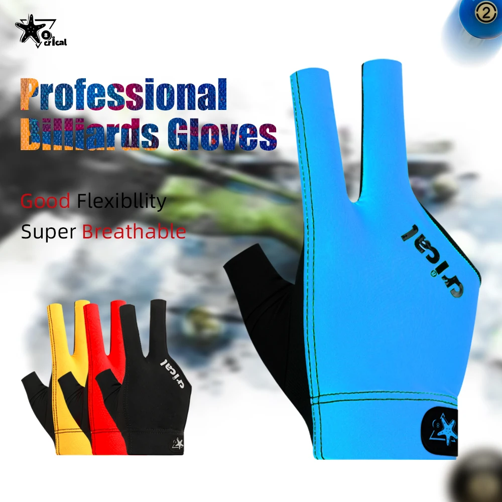 CRICAL Billiard Glove for Pool 3-Finger Design with Thick Lycra Non-Slip Grip for Men and Women, Billiard Cue Accessories
CRICAL Billiard Glove for Pool 3-Finger Design with Thick Lycra Non-Slip Grip for Men and Women, Billiard Cue Accessories