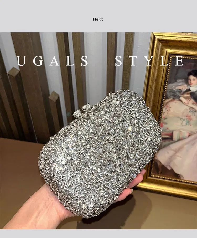 Luxury Designer Hollow Out Diamond Floral Clutch Purse Wedding Party Women Handbag High Quality Crystal Rhinestones Evening Bag
Luxury Designer Hollow Out Diamond Floral Clutch Purse Wedding Party Women Handbag High Quality Crystal Rhinestones Evening Bag