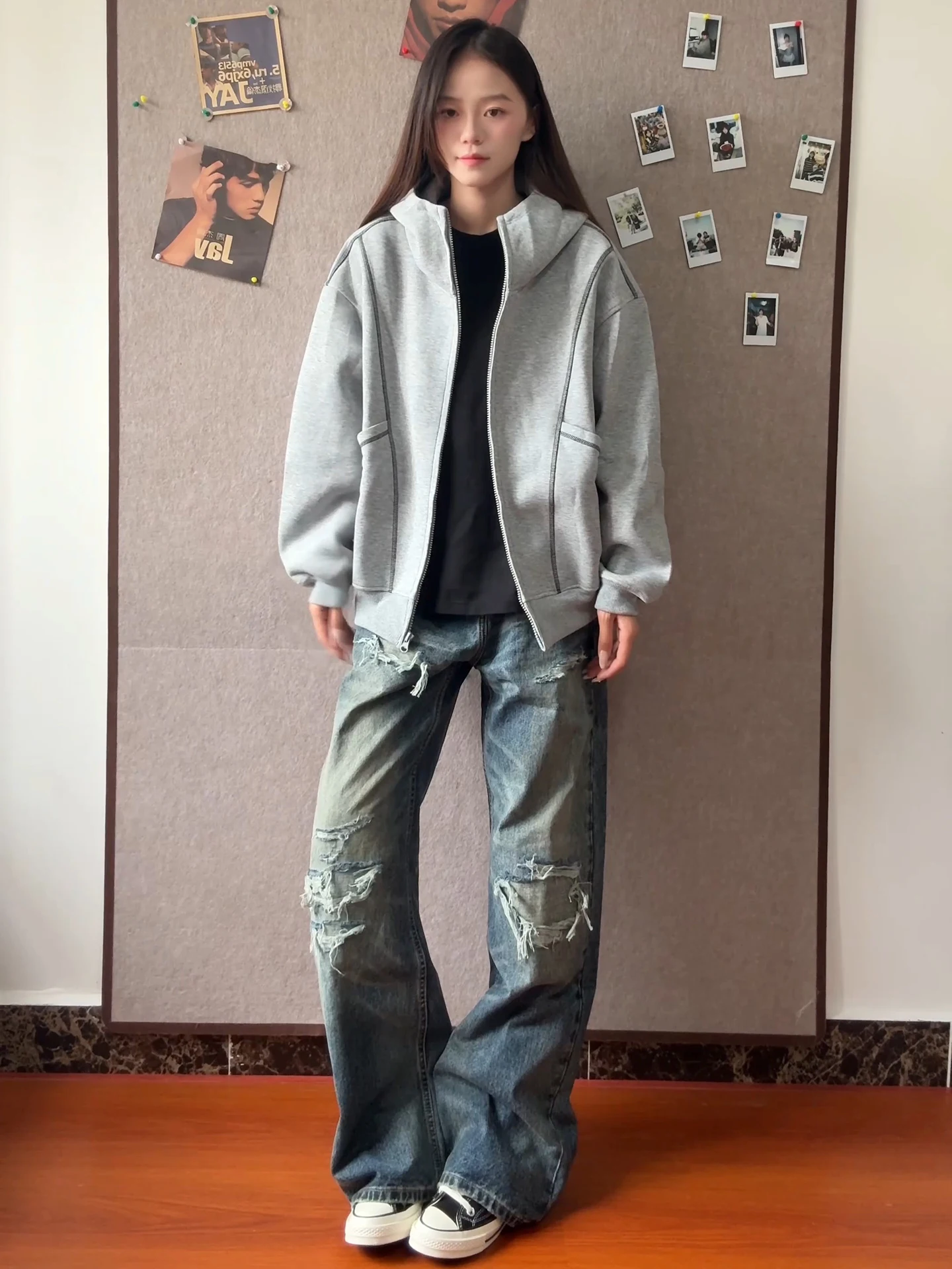ay Heavyweight Air Layer Zipper Cardigan Hoodie Men's Sle Autumn Trendy High-End ape Couple Outerwear Loose Fit Long Sl...
ay Heavyweight Air Layer Zipper Cardigan Hoodie Men's Sle Autumn Trendy High-End ape Couple Outerwear Loose Fit Long Sl...