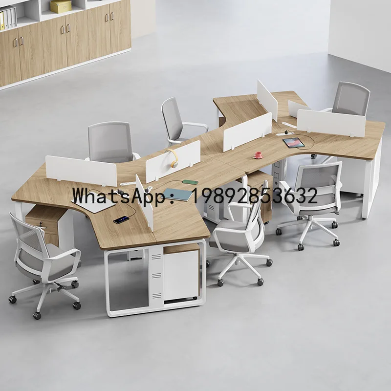 DSA special-shaped office desk and chair combination staff table simple modern personality office table
DSA special-shaped office desk and chair combination staff table simple modern personality office table