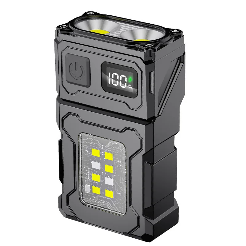 LED multifunctional flashlight Type-C rechargeable outdoor portable with strong magnetic pen clip COB work light
LED multifunctional flashlight Type-C rechargeable outdoor portable with strong magnetic pen clip COB work light