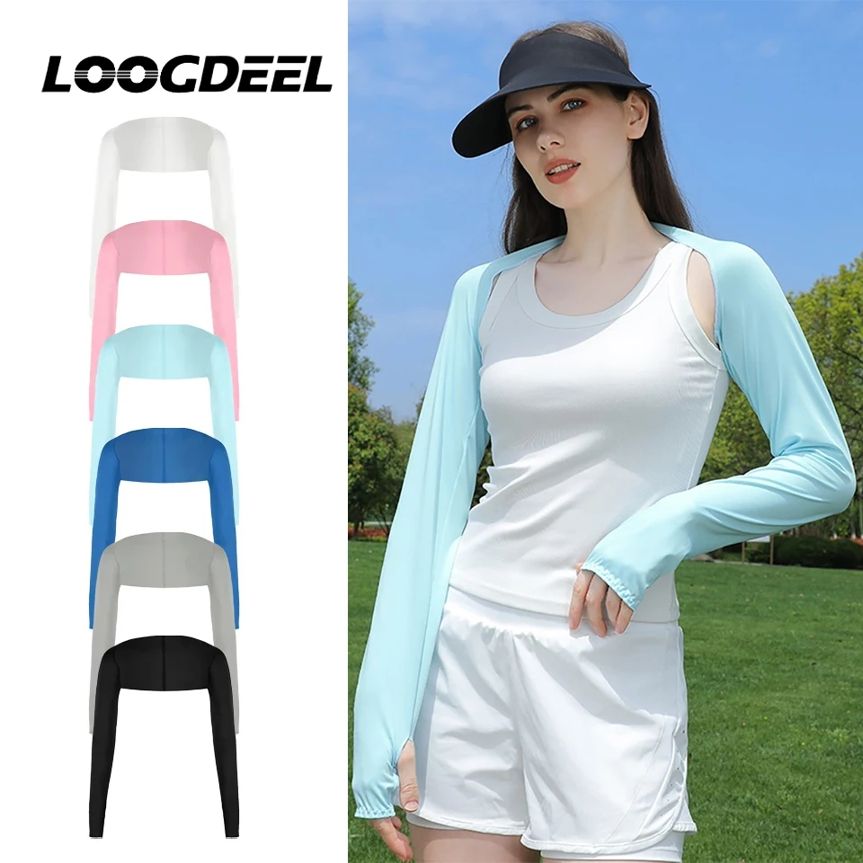 LOOGDEEL Summer Outdoor Women’s UV Protection Shawl Arm Sleeves Breathable Lightweight Thumb Hole Cycling Golf Driving Sports
LOOGDEEL Summer Outdoor Women’s UV Protection Shawl Arm Sleeves Breathable Lightweight Thumb Hole Cycling Golf Driving Sports
